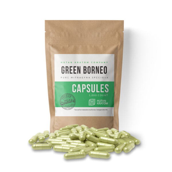 Green Borneo Capsule Packaging (FRONT)