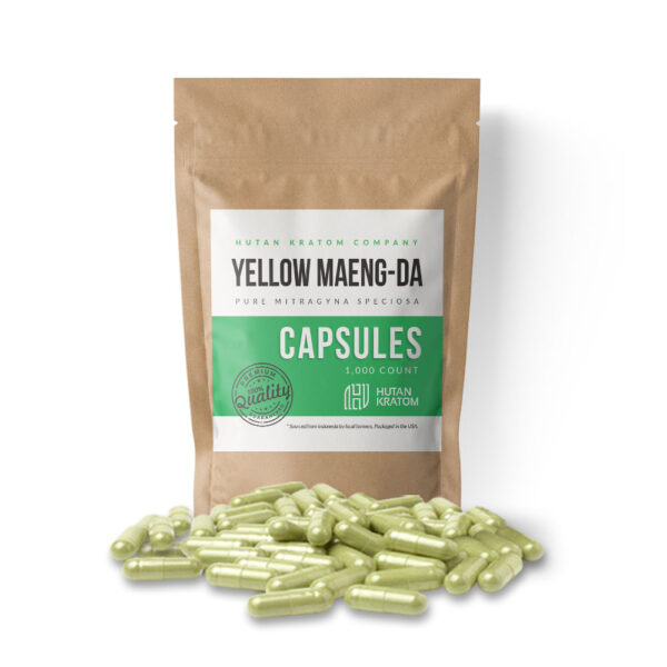 Yellow Maeng-Da Capsule Packaging (FRONT)